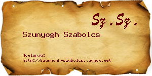 Szunyogh Szabolcs névjegykártya